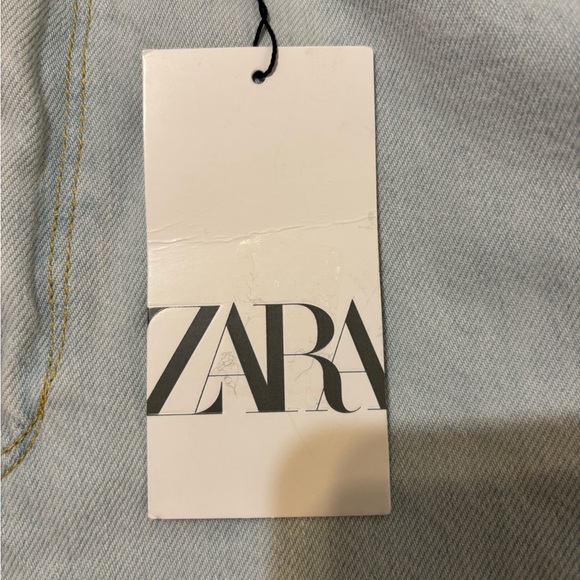 Zara High Waist Palazzo Fit Jeans in Light Blue Size 12. NWT - Picture 11 of 14